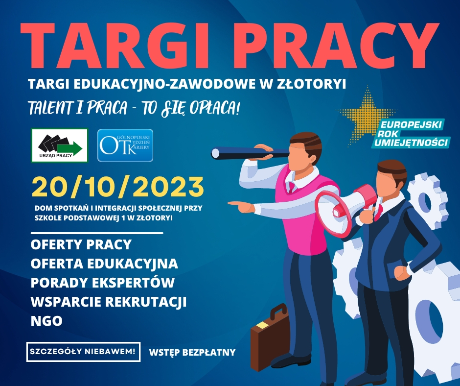 Infografika dotycząca targów pracy 2023